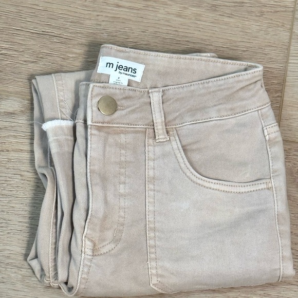 M Jeans by Maurices Pink High Rise Slim Straight Ankle Jeans Size 2 Short - Picture 2 of 6